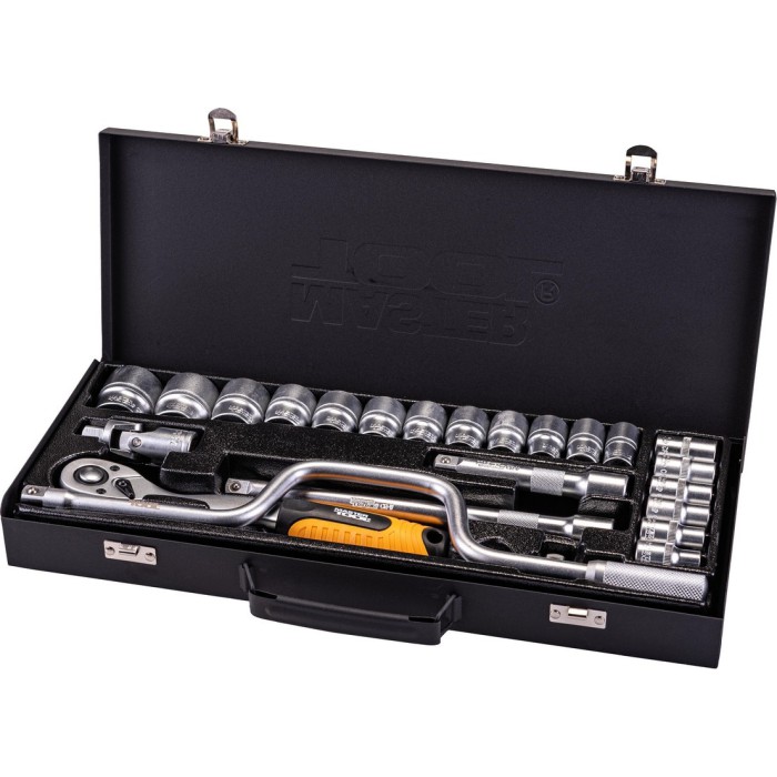 Набір насадок торцевих MasterTool 78-4125 PROFI, CrV 1/2