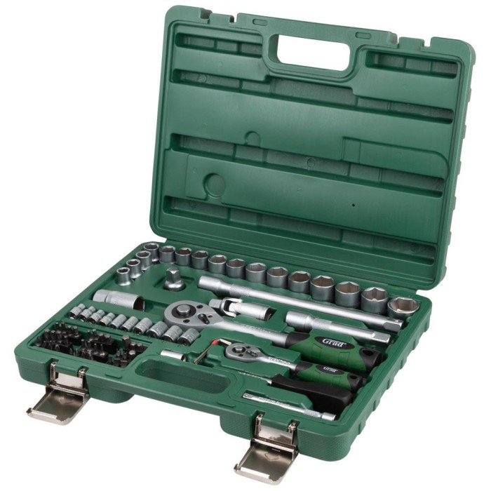 Набор насадок торцевых и бит 1/4