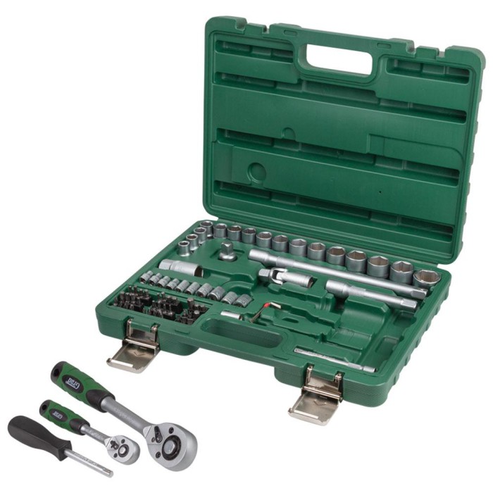 Набор насадок торцевых и бит 1/4