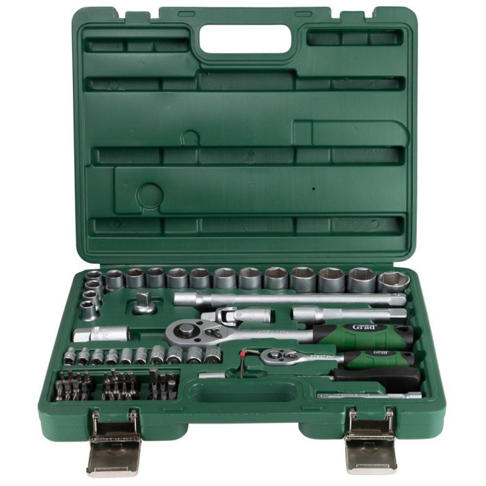 Набор насадок торцевых и бит 1/4