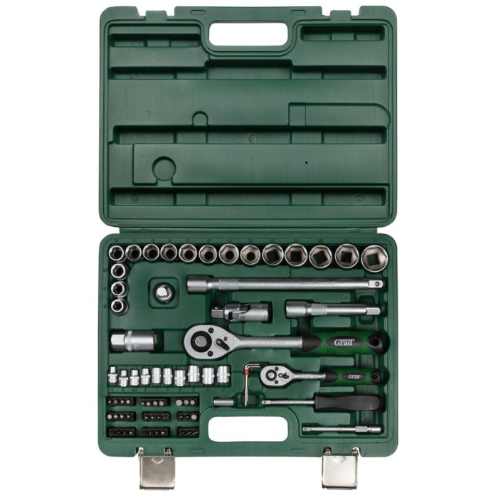 Набор насадок торцевых и бит 1/4