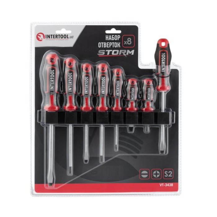 Набір викруток 8 од. INTERTOOL VT-3438