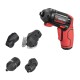Викрутка акумуляторна INTERTOOL WT-0300, 4V, 5 Nm, літій-іон, 1.5 Ач, 200 об/хв, 4 насадки + біти, кейс