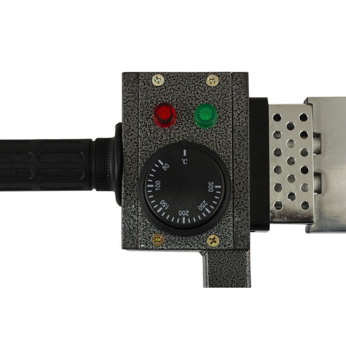 Паяльник для пластиковых труб MASTERTOOL ППТ1500, 1500 Вт, LED-индикация, 6 насадок, кейс