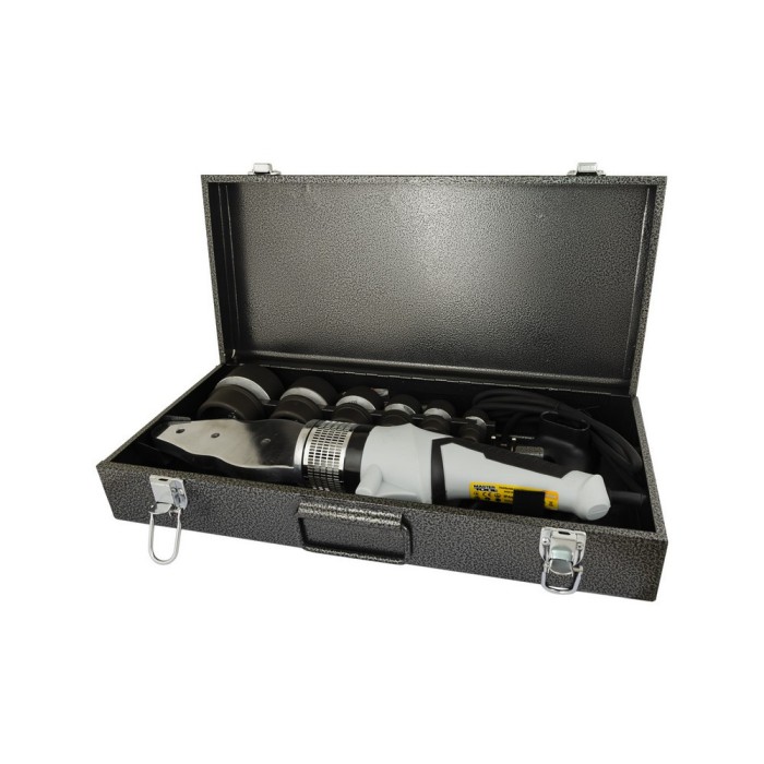 Паяльник для пластиковых труб MASTERTOOL ППТ2450, 2450 Вт, 6 насадок, LED-индикация, кейс, рег. температуры