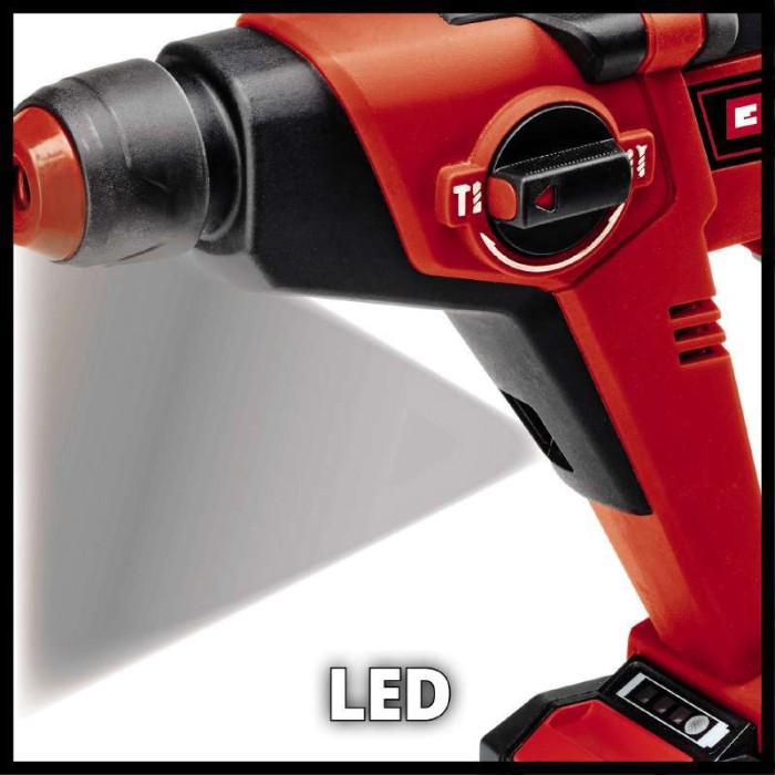 Перфоратор Einhell TE-HD 18/12 Li - Solo (без акум.,18 В, 0-1300 об/хв, 1,3 Дж, 6000 уд/хв, 2+1 режиму)