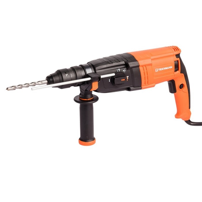Перфоратор Tekhmann TRH-1120 DFR, SDS-plus, DFR патр., 1120 Вт, 1200 об/хв, 5300 уд/хв, 3 Дж, кейс, 3 режими