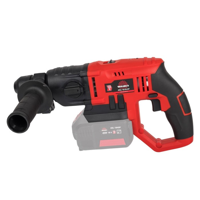 Перфоратор акумуляторний Vitals Master ARa 1618-2P, 18 В, 1000 об/хв, 5000 уд/хв, 1.2 Дж, 2 режими, LED