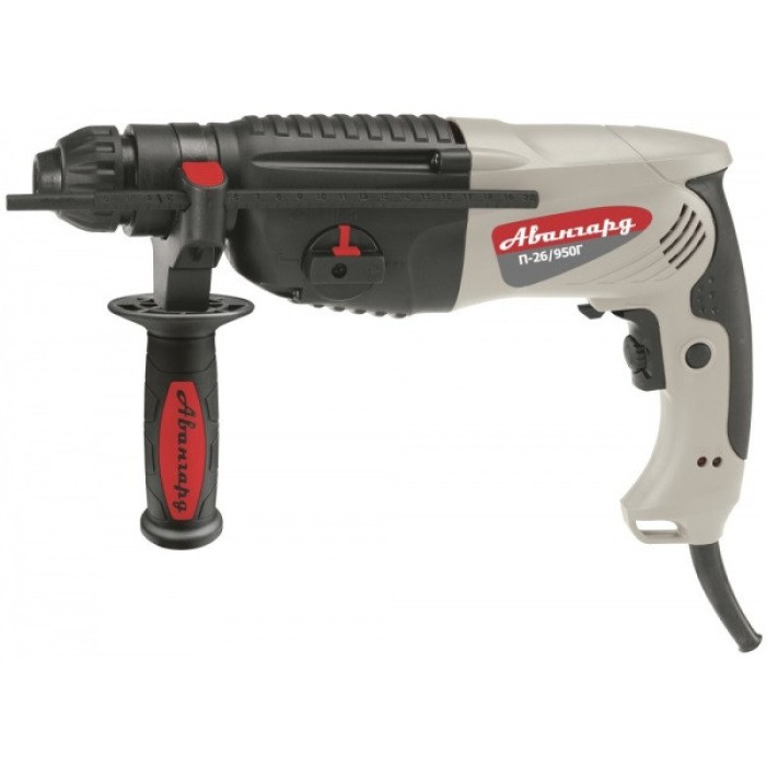 Перфоратор Авангард П-26/950Г, 950 Вт, SDS+, 3 режими, 900 об/хв., кейс, 3 Дж, 5200 уд/хв., аксесуари 5 шт Перфоратор Авангард П-26/950Г, 950 Вт, SDS+, 3 режими, 900 об/хв., кейс, 3 Дж, 5200 уд/хв., аксесуари 5 шт