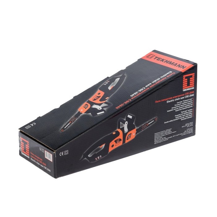 Пила электрическая Tekhmann CSE-2840, 2800 Вт, скорость цепи 14 м/сек, шина 406, тормоз цепи