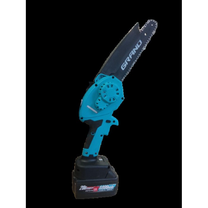 Пила ланцюгова безщіткова акумуляторна Grand АПЦ-20V/8-4, (2 акумулятора 20В, 4А*г, шина 203 мм)