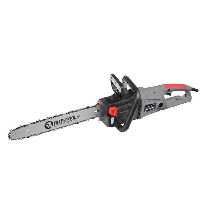 Пила ланцюгова електрична INTERTOOL DT-2206, 2400Вт, шина 40см, SDS-система натягування ланцюга