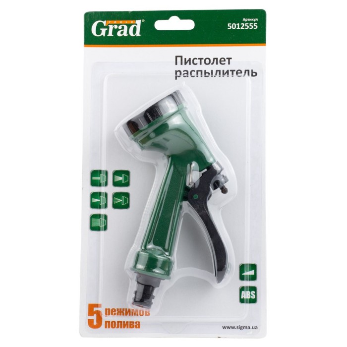 Пістолет-розпилювач 5-режимний АВС GRAD (5012555)