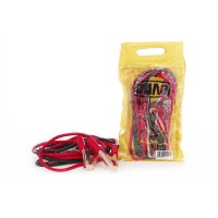 Пускові дроти 200 А, 12 V, Ø 8 мм, 2.5 м (кабель пусковий, прикурювач акумулятора) (пакет) СИЛА 900302
