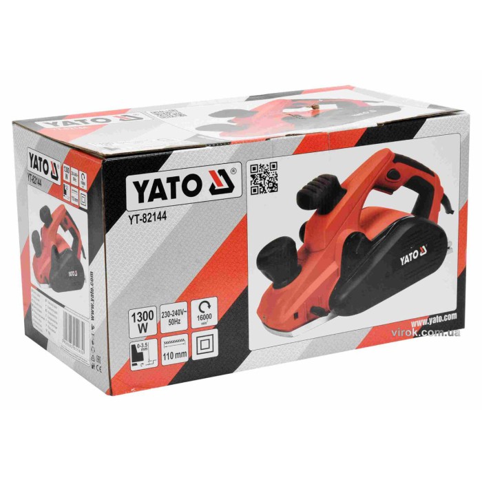 Рубанок сетевой YATO YT-82144  1300 Вт 110 мм