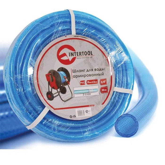 Шланг для води 3-х шаровий INTERTOOL GE-4073, 3/4