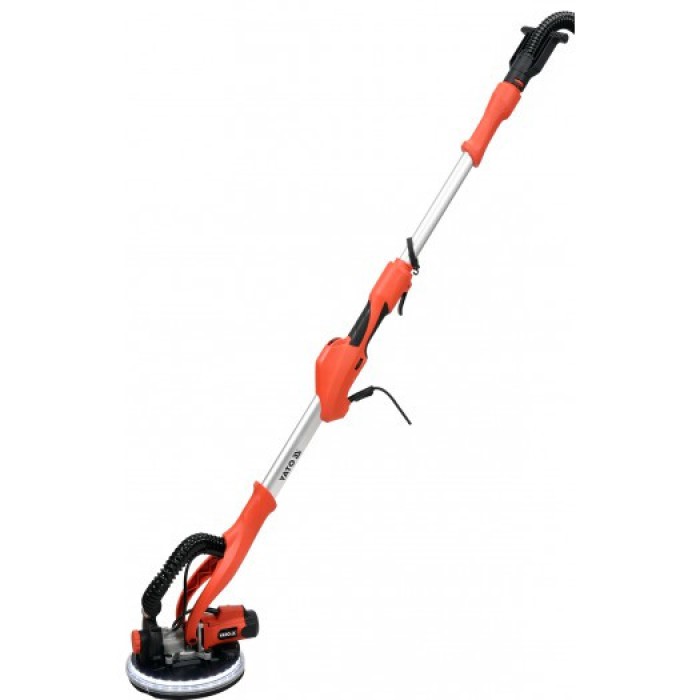 Шліфмашина для стін і стель на штанзі мережева YATO: 820Вт, диск Ø=225мм, макс. L=165см з пиловт.[2]