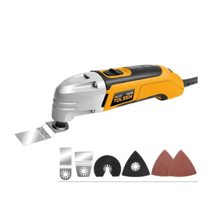 Шліфмашина багатофункціональна (реноватор) Tolsen Т-300 (300 Вт, 6 насадок у комплекті)