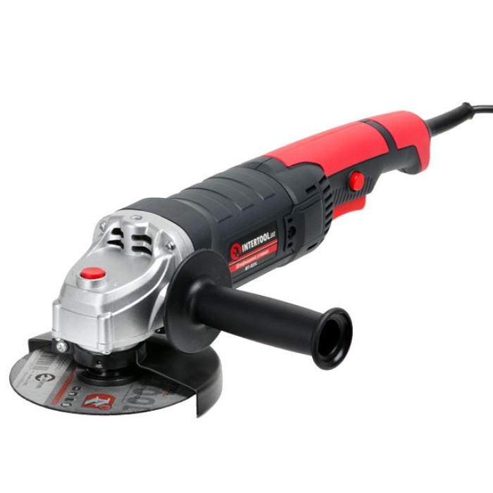 Шліфмашина кутова (болгарка) INTERTOOL WT-0224, 1200Вт, діаметр кола 125мм, 11000 об/хв