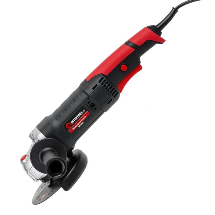 Шліфмашина кутова (болгарка) INTERTOOL WT-0224, 1200Вт, діаметр кола 125мм, 11000 об/хв