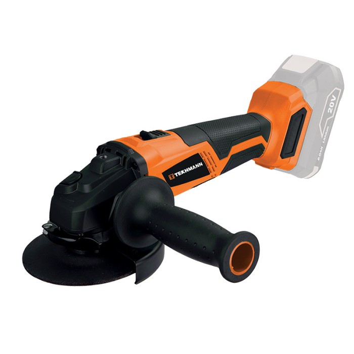 Шліфмашина кутова (болгарка) акумуляторна Tekhmann TAG-125/i20 BS, 20 В, без акум., диск 125 мм