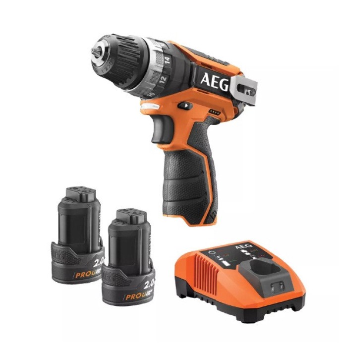 Шуруповерт-дриль акумуляторний AEG BS 12C2 LI-152B, Li-Ion, 12 В, 1.5 Ач, 34 Нм, 2 акк, (4935448464)