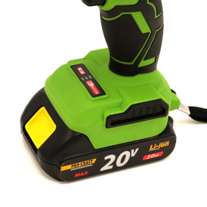 Шуруповерт акумуляторний Procraft  PA-18  LiBL  (з 1 АКБ та зар. пристр.)