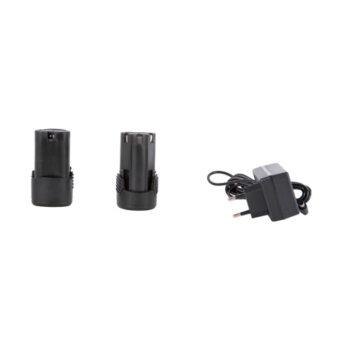 Шуруповерт акумуляторного Tekhmann TCD-12 S2 BS Kit, 2 ак., DFR патрон, підсвічування, скейс