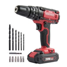 Шуруповерт аккумуляторный Worcraft CD-20LiP, 20 В, 1550 об/мин, 35 Нм, LED подсветка, ударный режим,
