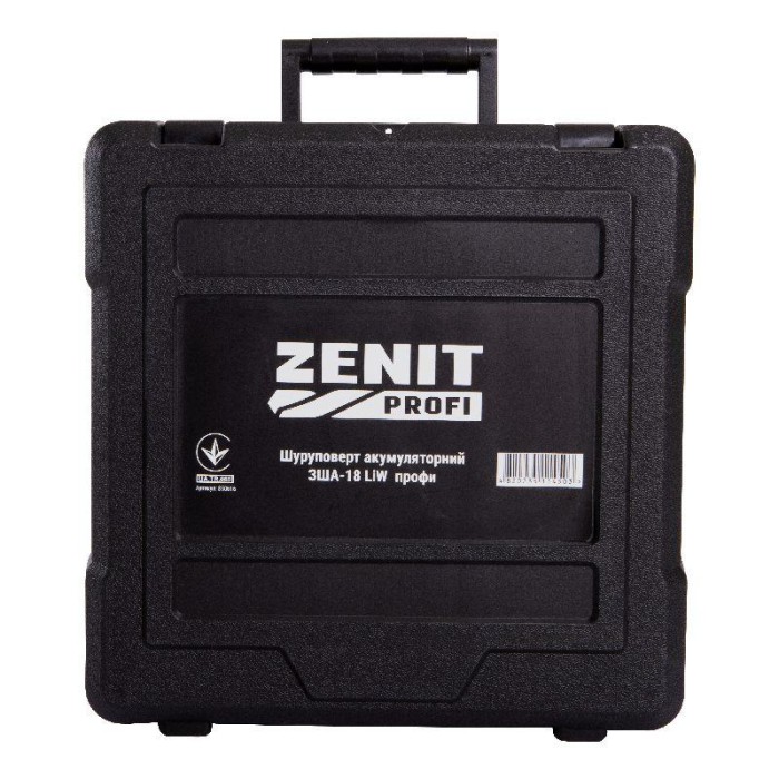 Шуруповерт акумуляторний Зеніт-профі ЗША-18 LiW