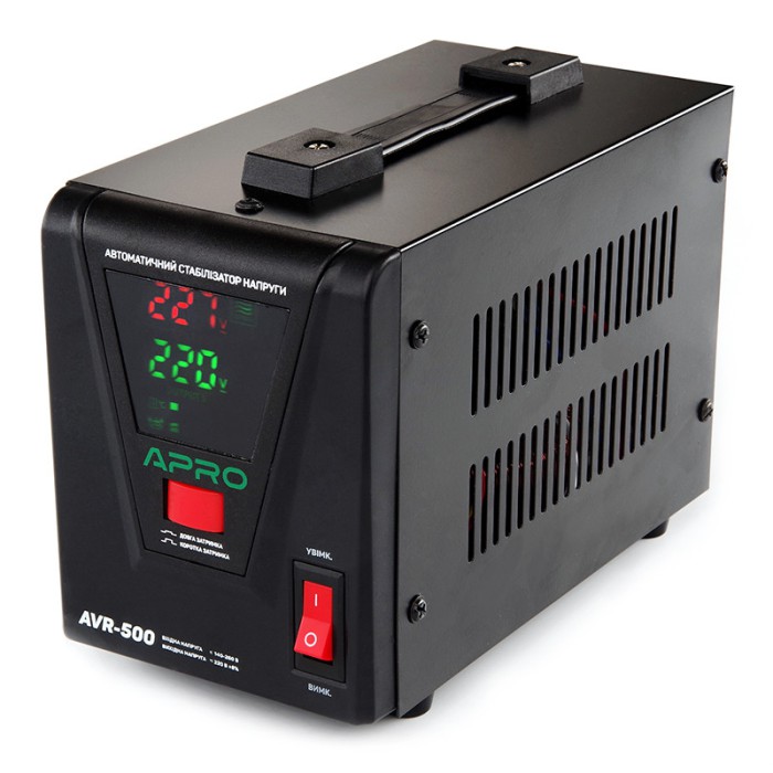 Стабилизатор напряжения релейный AVR-500, 400Вт APRO