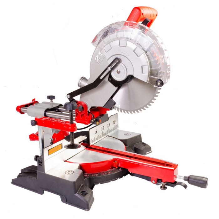 Верстат торцювальний по дереву MPT MMS2503 PROFI, 2200 Вт, 255*25.4 мм, 4500 об/хв, платформа 0-45*