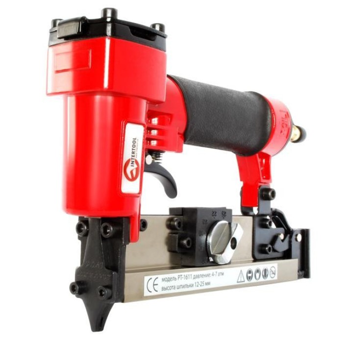 Степлер пневматичний INTERTOOL PT-1611, під шпильку від 12 до 25 мм
