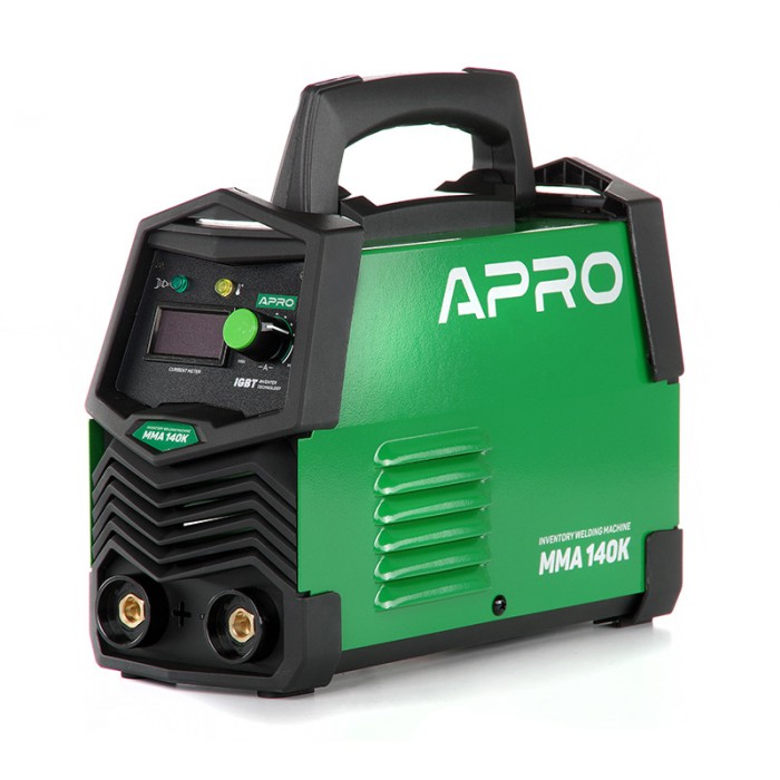 Сварочный аппарат инверторный APRO MMA-140 K, эл.4мм, + набор кабелей, кейс