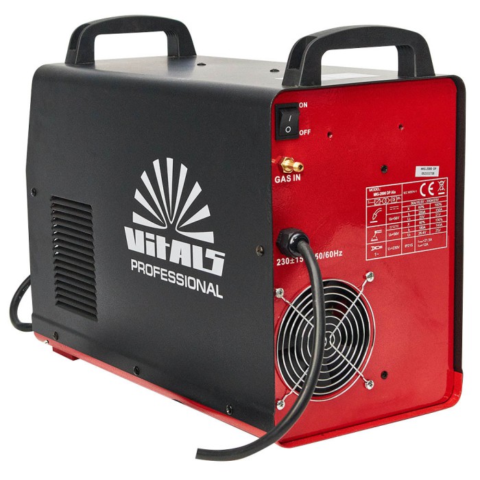 Зварювальний апарат (напівавтомат) Vitals Professional MIG 2000 DP Alu, 230 В, 7.5 кВт