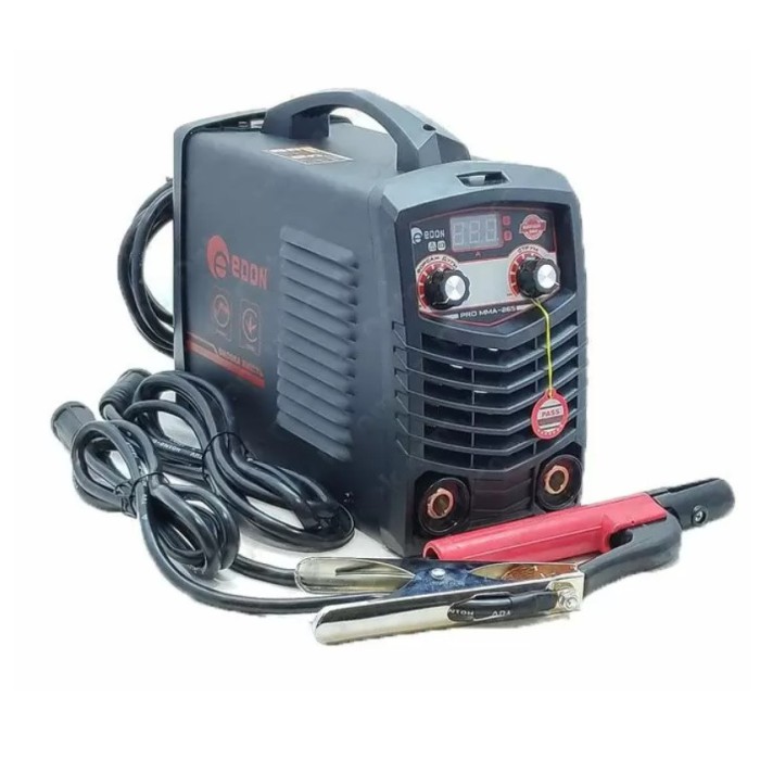 Зварювальний інвертор Edon PRO MMA-265, 220 В, 7.3 кВт, ККД 85 %, зварювальний струм 20-265 А, електроди 5.0 мм, кейс
