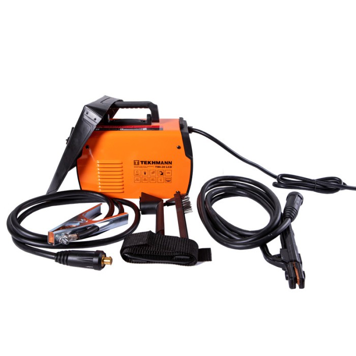 Зварювальний інверторний апарат Tekhmann TWI-20 LCD, 9.8 кВА, зварювальний струм 10-200 А, електроди 1.6-5.0 мм