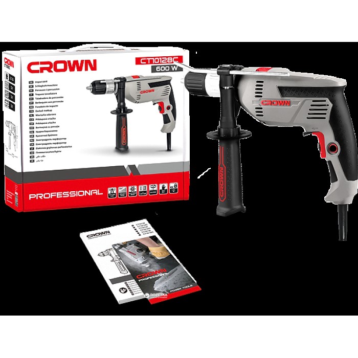 Ударная дрель CROWN CT10128C