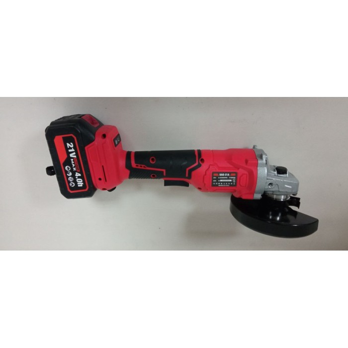 Кутова акумуляторна шліфувальна машина Edon UAG-21A (21 В, 4 А*год, 1 акумулятор, кейс)