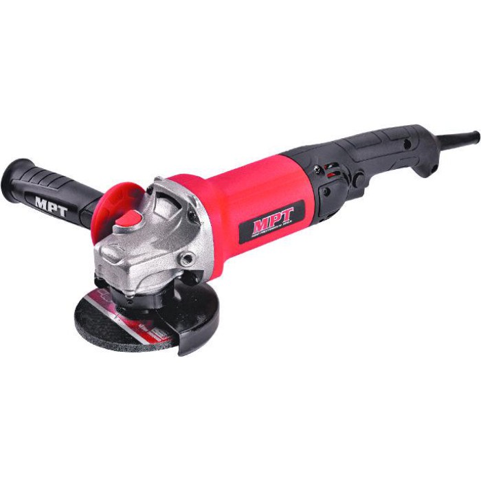 Угловая шлифмашина (болгарка) MPT MAGL9003.02, 125 мм, 900 Вт, 11000 об/мин, длинная ручка