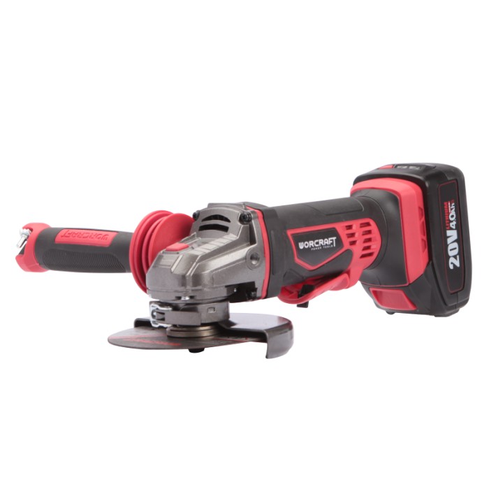 Угловая шлифовальная машина аккумуляторная (болгарка) Worcraft CAG-S20Li-125, 20 В, без акк., 10000