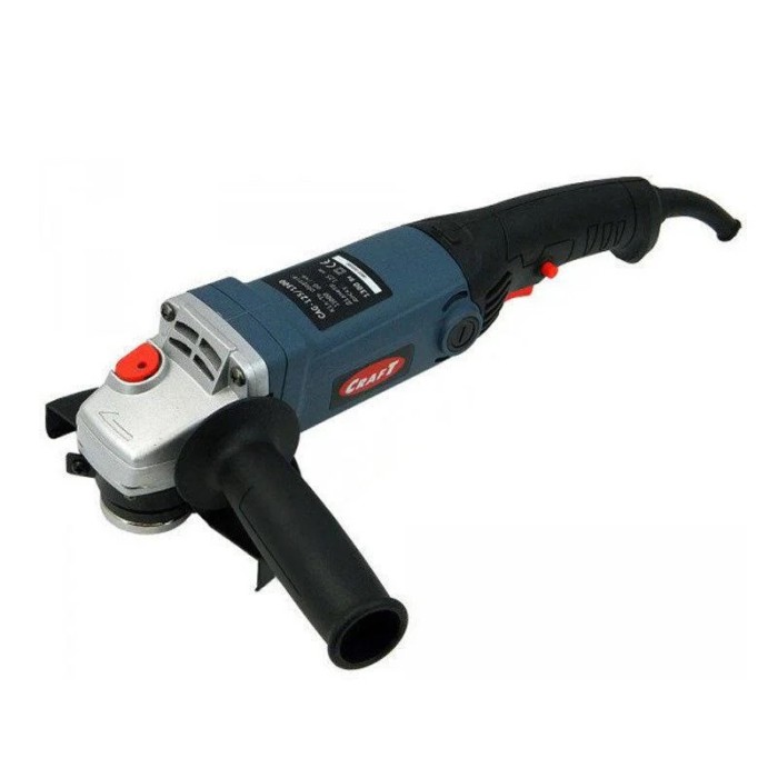 Кутова шліфувальна машина (болгарка) Craft CAG 125/1300, 1300 Вт, 11000 об/хв, диск 125 мм, додаткова рукоятка