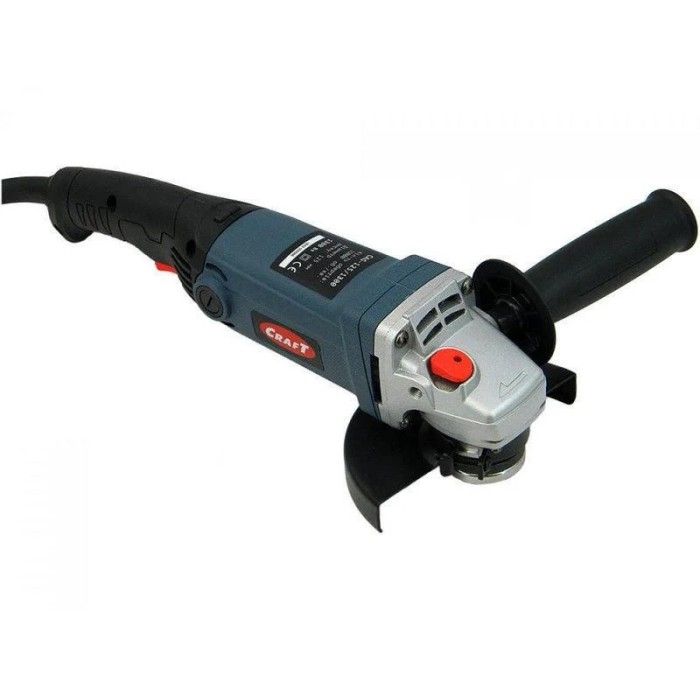 Кутова шліфувальна машина (болгарка) Craft CAG 125/1300, 1300 Вт, 11000 об/хв, диск 125 мм, додаткова рукоятка