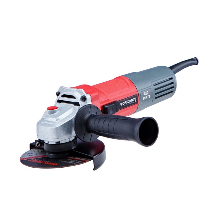 Кутова шліфувальна машина (болгарка) Worcraft AG08-125P, 850 Вт, 12000 об/хв, діаметр диска 125 м