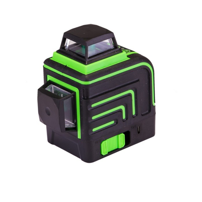Уровень лазерный MASTERTOOL 30-1913, H360+2*V360, 3 лазерные головки GREEN, 0.2мм/м, 10м, Li-ion, сумка