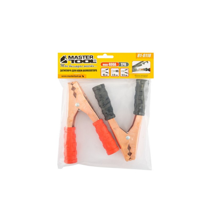 Зажим для клем акумулятора MASTERTOOL 15 см 81-0118