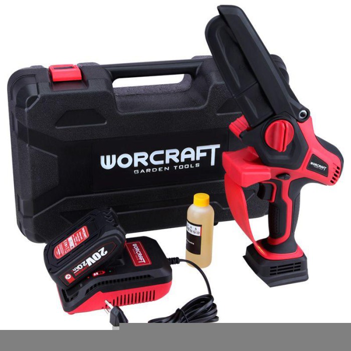 Акумуляторна безщіткова міні-пилка ланцюгова WORCRAFT CHS‑S20LiBM