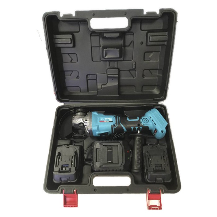 Аккумуляторная бесщеточная угловая шлифмашина (болгарка) GRAND МШУ-21BL PRO (2 акум. 21В, 4Ач, 3 скорости)