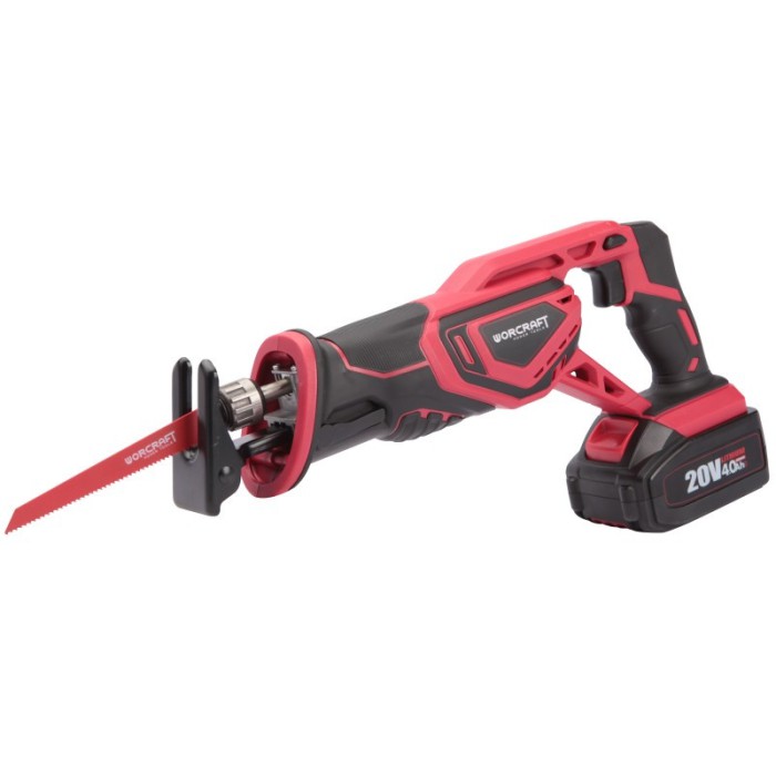 Акумуляторна шабельна пила (електроножівка) Worcraft CSS-S20Li, Li-ion, 20 В, без акк, 0-3000 хід