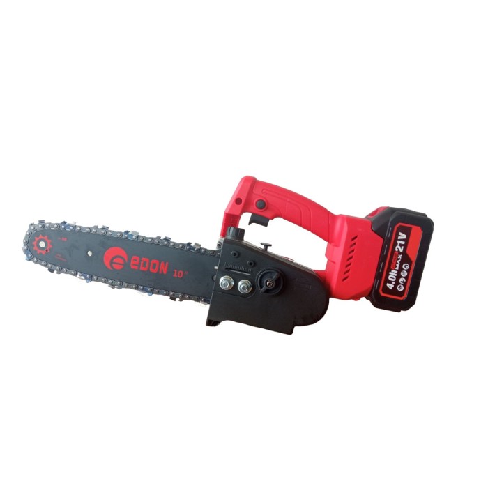 Акумуляторна ланцюгова безщіткова пилка Edon UNS-21/25BL (2 АКБ 21 В, 4 А*год, шина 25 см, кейс)